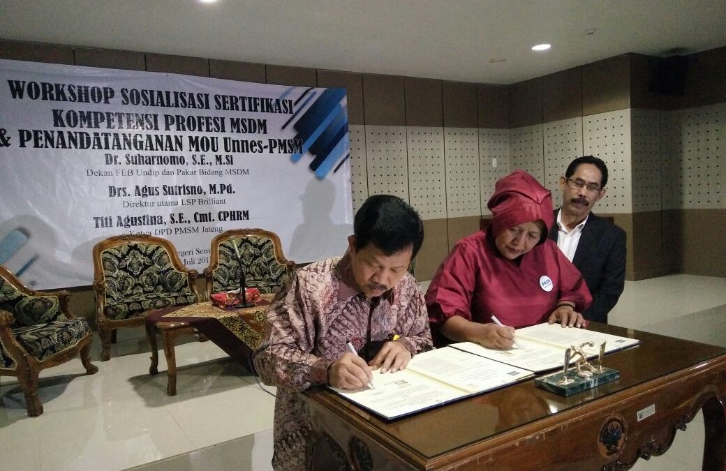Penandatanganan Nota Kesepahaman antara PMSM Indonesia DPD Jateng dan UNNES